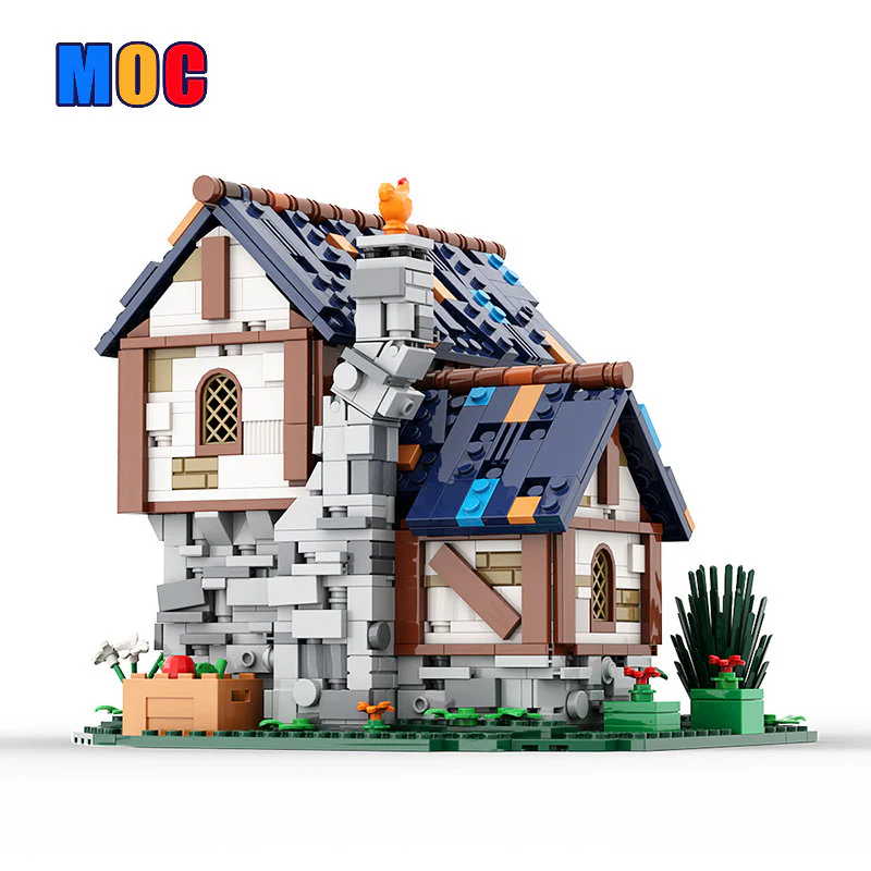 (Gobricks version) 1034pcs MOC Farm Cottage LEGO Compatible