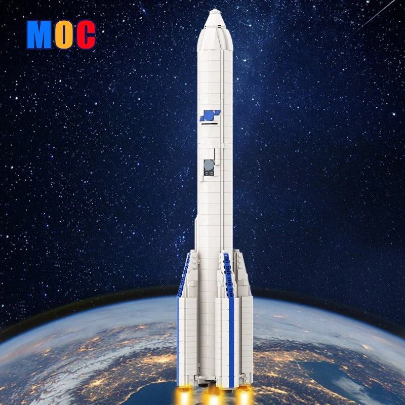 (Gobricks version) 1088pcs MOC Ariane 6 FM1 1:110 Scale LEGO Compatible