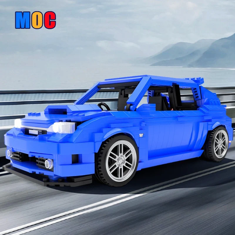 (Gobricks version) 1143pcs MOC Subaru Impreza WRX STI Hatchback GRB LEGO Compatible
