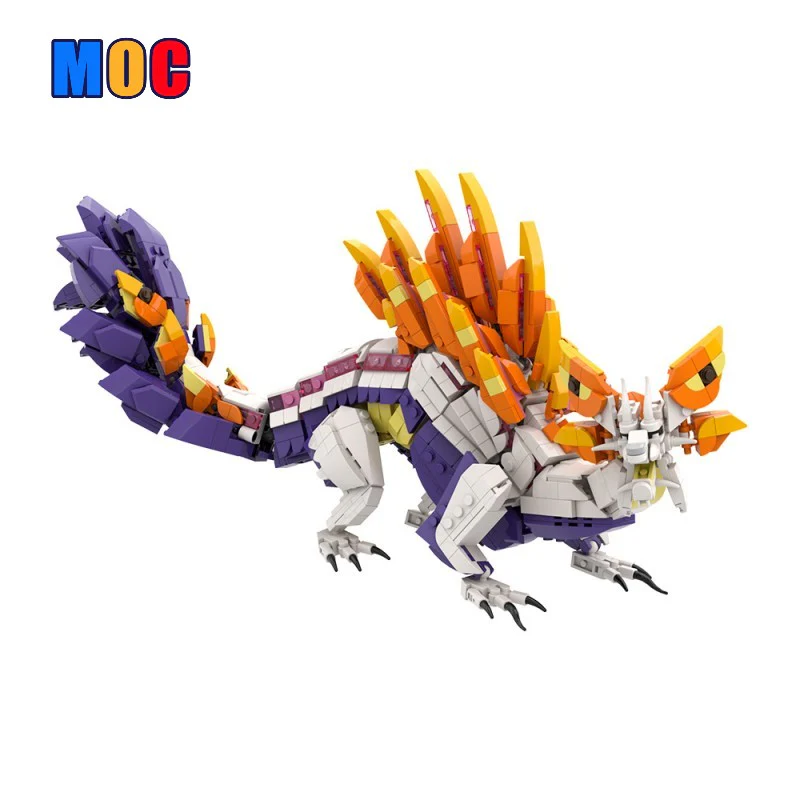 (Gobricks version) 1379pcs MOC Mizutsune Monster Hunter LEGO Compatible
