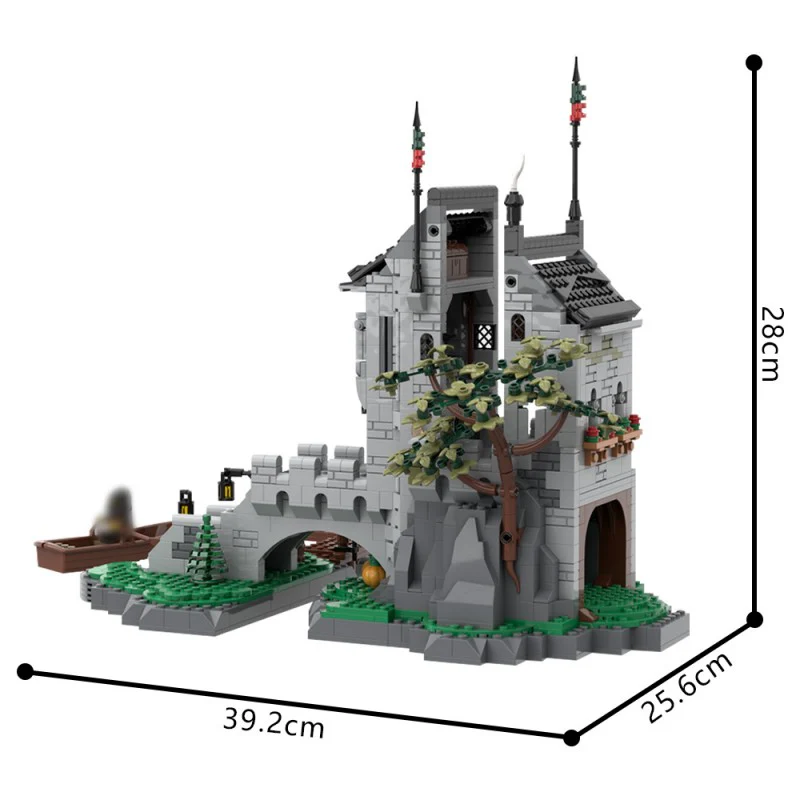 (Gobricks version) 1393pcs MOC-198849 Woolfpack watch Tower - Image 3
