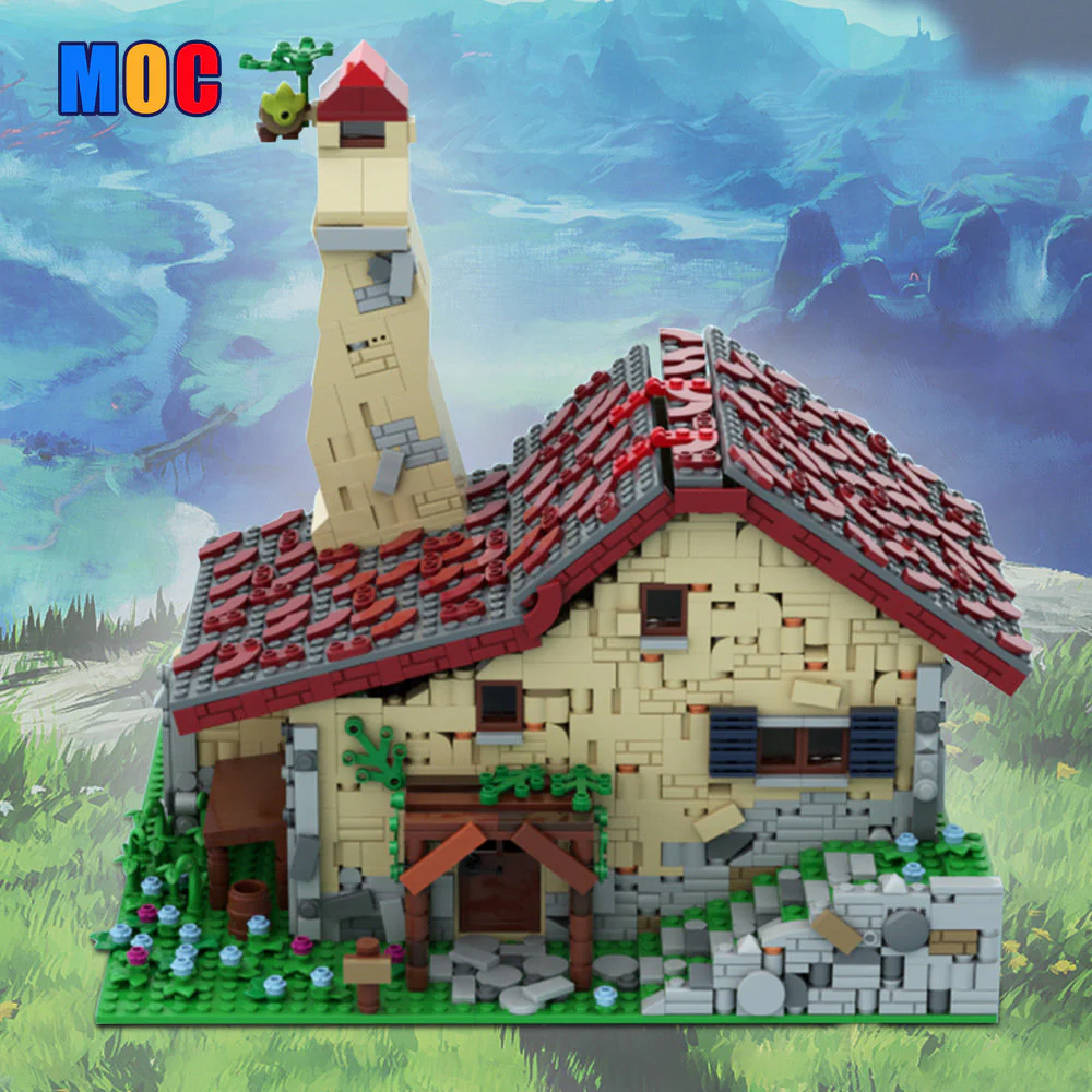 (Gobricks version) 1648pcs MOC Link's House Breath of the Wild LEGO Compatible