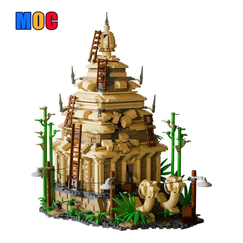 (Gobricks version) 1816pcs MOC Temple of the Forbidden Eye Indiana Jones LEGO Compatible