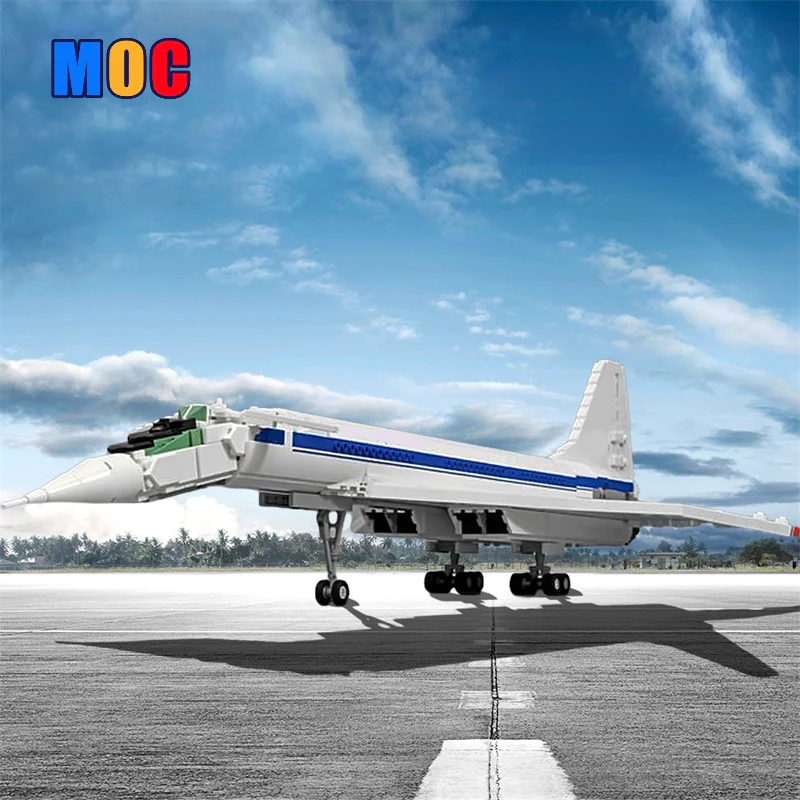 (Gobricks version) 1846pcs MOC Tupolev Tu-144D LEGO Compatible