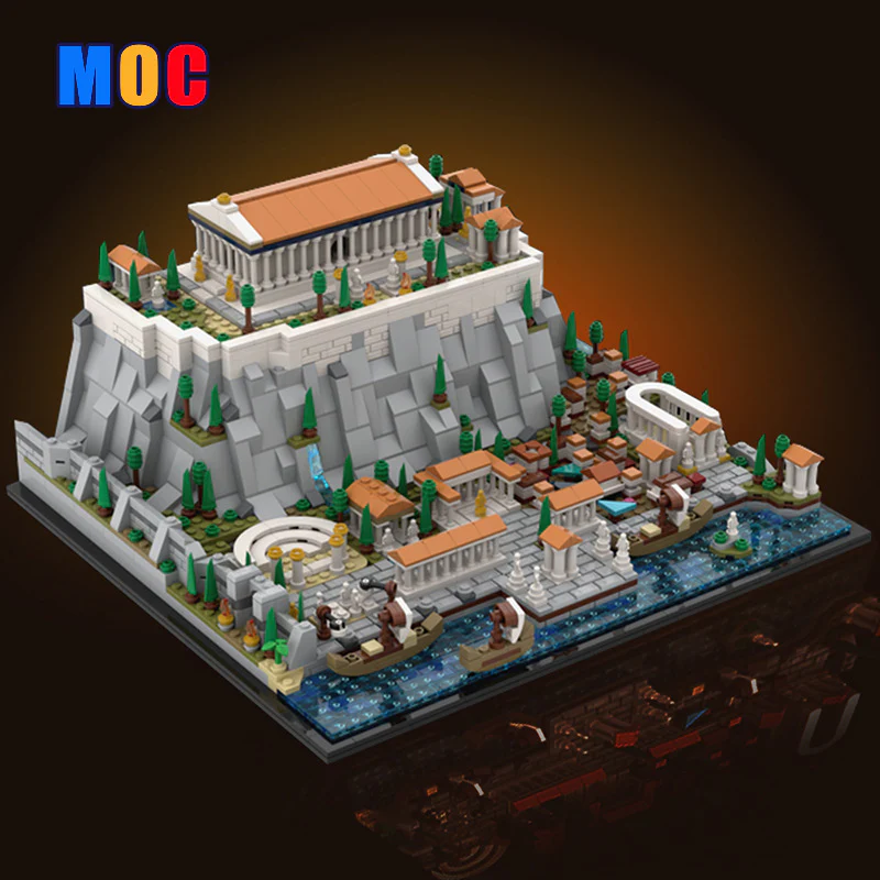 (Gobricks version) 1952pcs MOC Acropolis of Athens LEGO Compatible