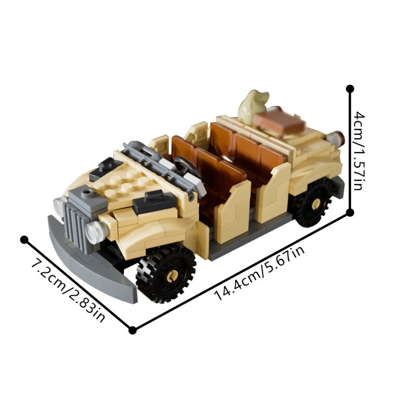 (Gobricks version) 207pcs MOC EMV Troop Transport Indiana Jones LEGO Compatible - Image 5