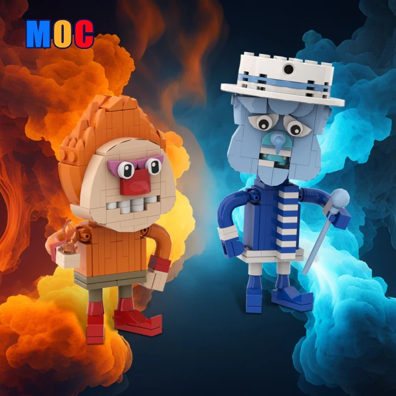 (Gobricks version) 221pcs MOC Snow Miser Heat Miser LEGO Compatible