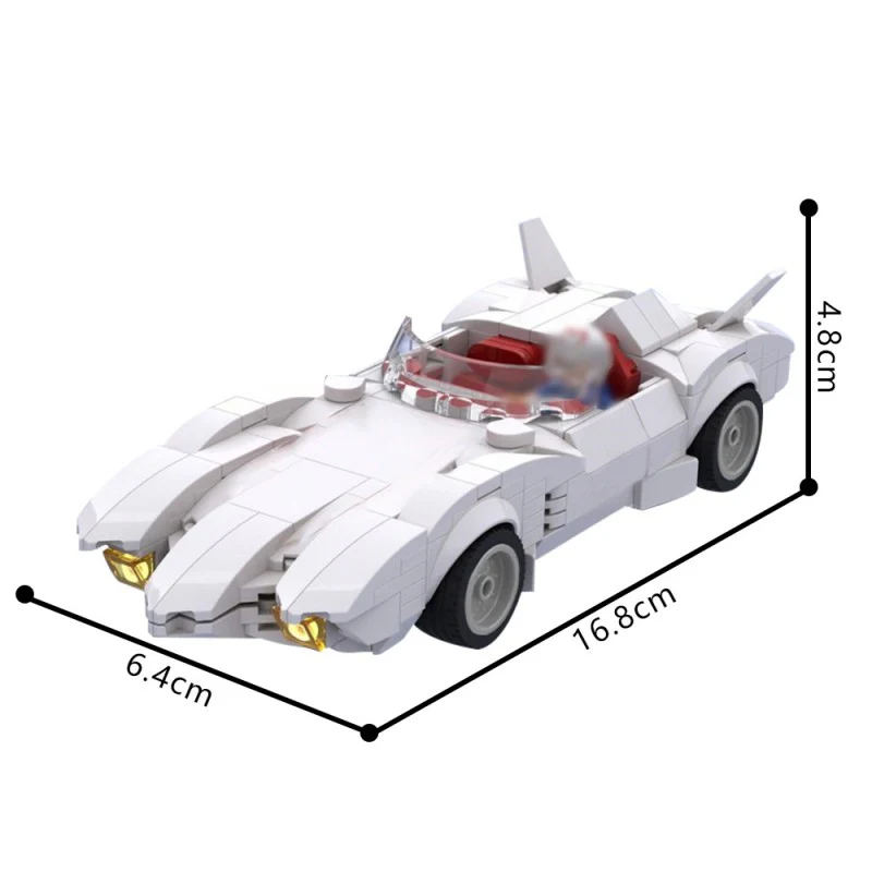 (Gobricks version) 378pcs MOC-192324 MOCturnal Speed Racer MACH 5 - Image 5