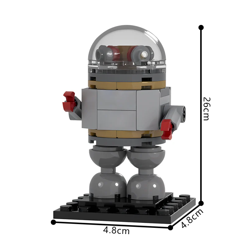 (Gobricks version) 56pcs MOC-72500 Retro Robot - Image 2