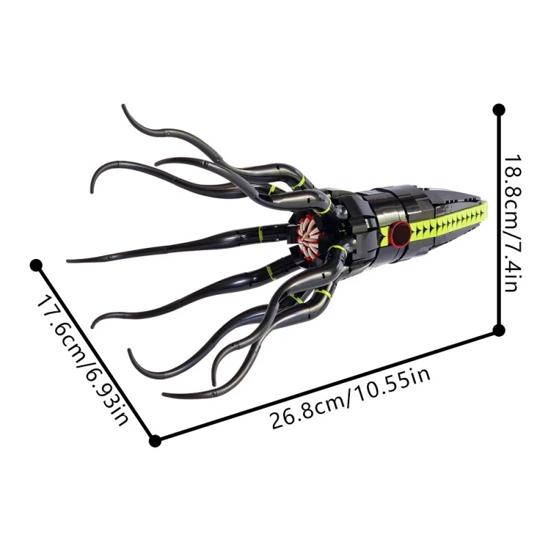 (Gobricks version) 674pcs MOC-220370 Giant Squid - Image 4