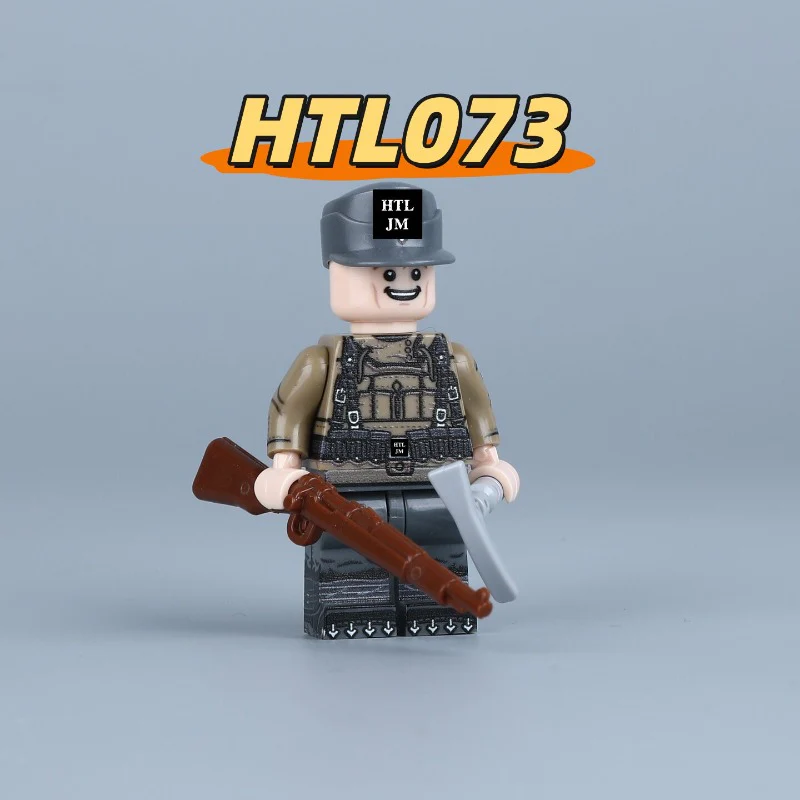 HTL072-075 World War II Mountain Hunter Uniform Minifigures - Image 3