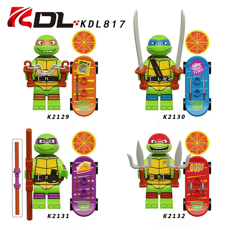 KDL817 TV Movie Series Teenage Mutant Ninja Turtles Minifigures