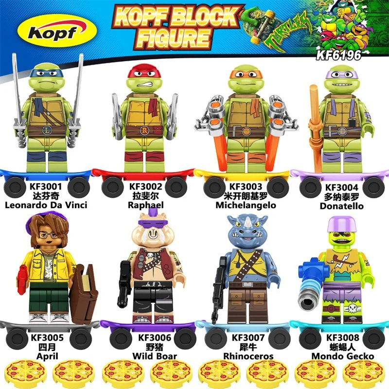 KF6196 Movies and TV Series Teenage Mutant Ninja Turtles Da Vinci Minifigures