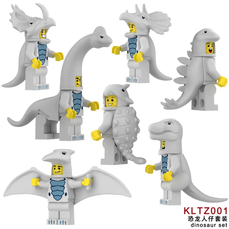 KLTZ001-KLTZ005 Dinosaur Minifigures