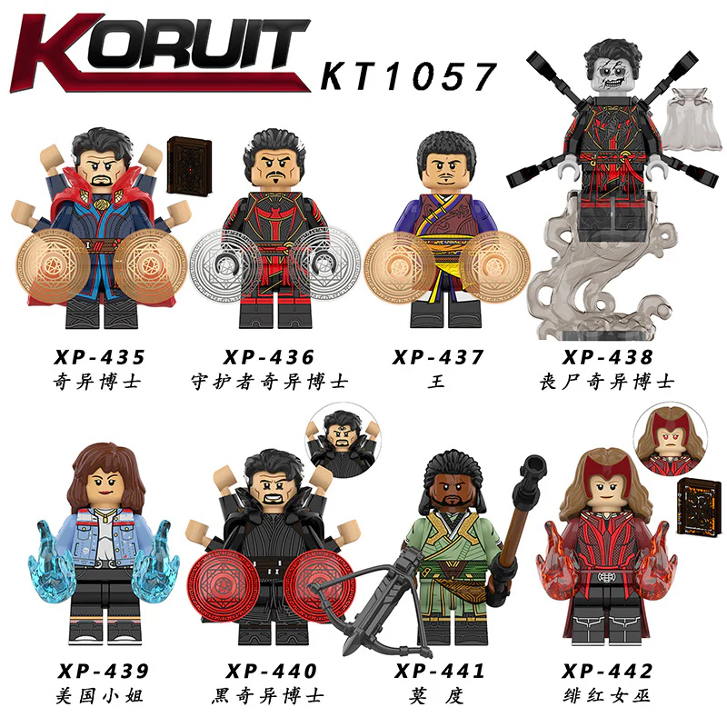KT1057 Superhero Doctor Strange Scarlet Witch Minifigures