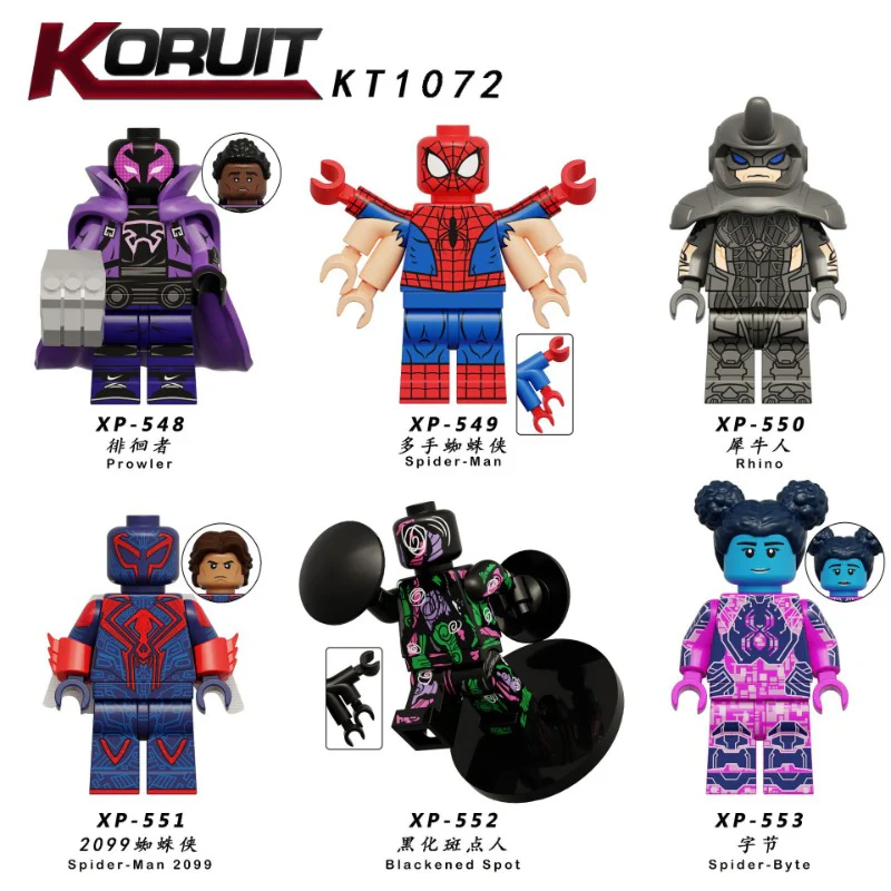 KT1072 Superhero Series Prowler Spider-Man Minifigures