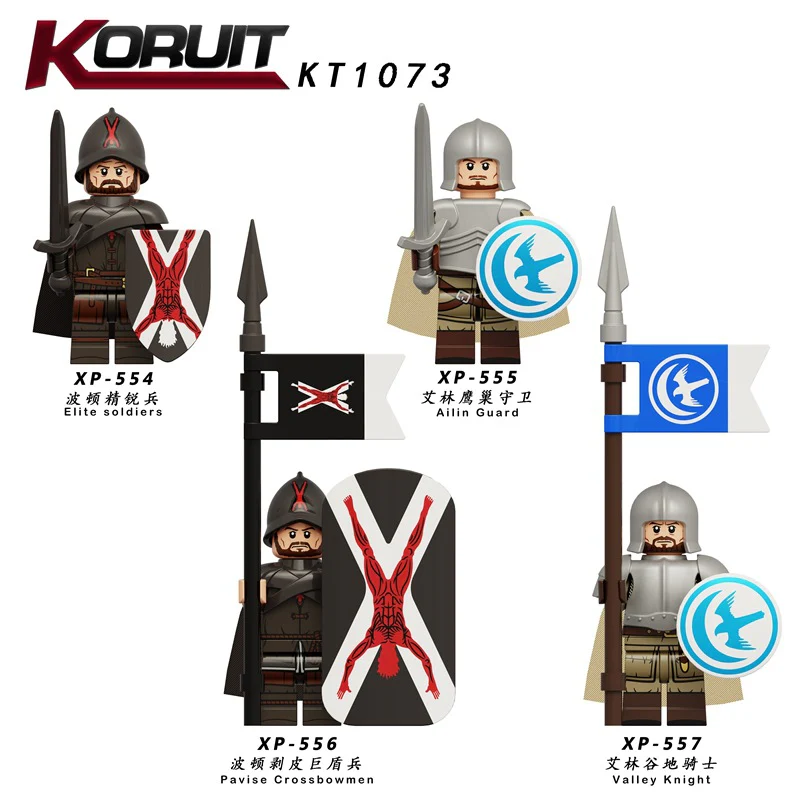 KT1073 Medieval Rome Game of Thrones Bolton Elite Soldiers Irene Valley Knights Minifigures