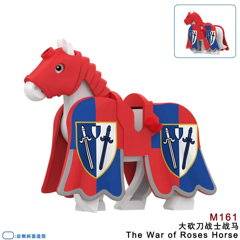 M157-162 Medieval War of the Roses War Horse Minifigures - Image 6