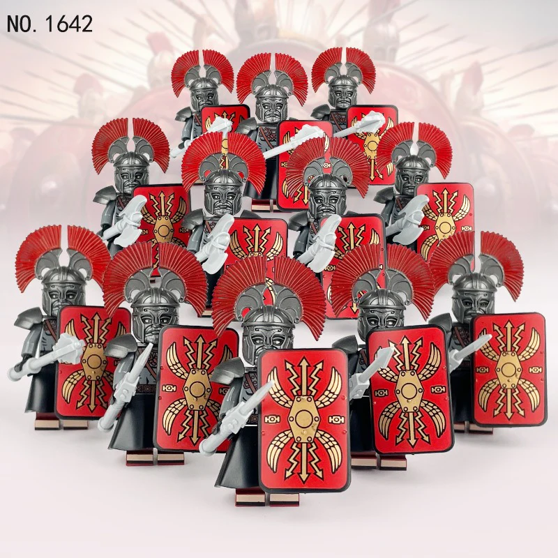 M1641 M1642 Medieval Roman Soldier Corps Minifigures - Image 2