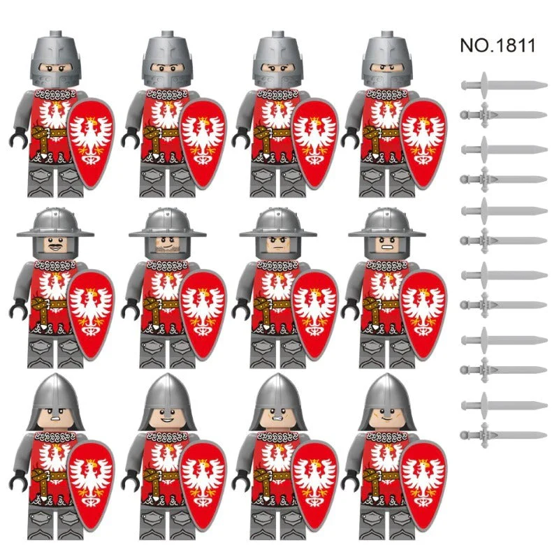 Medieval Ancient Rome Series Knight Military Castle Minifigures - Image 14