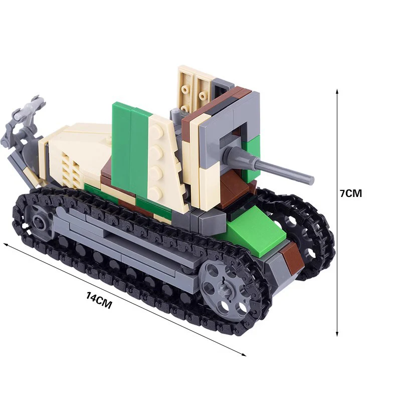 Military World War II French Renault Light Engineering Tank Artillery Vehicle - Image 11