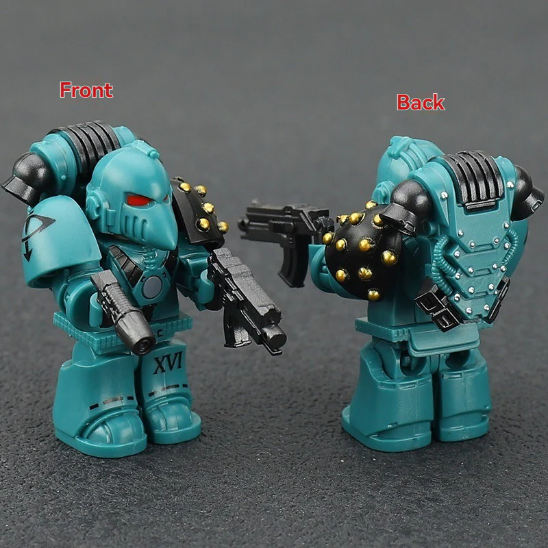 MK6 Warhammer 40k Series Space Marine Sons of Horus Night Lords Minifigures - Image 16