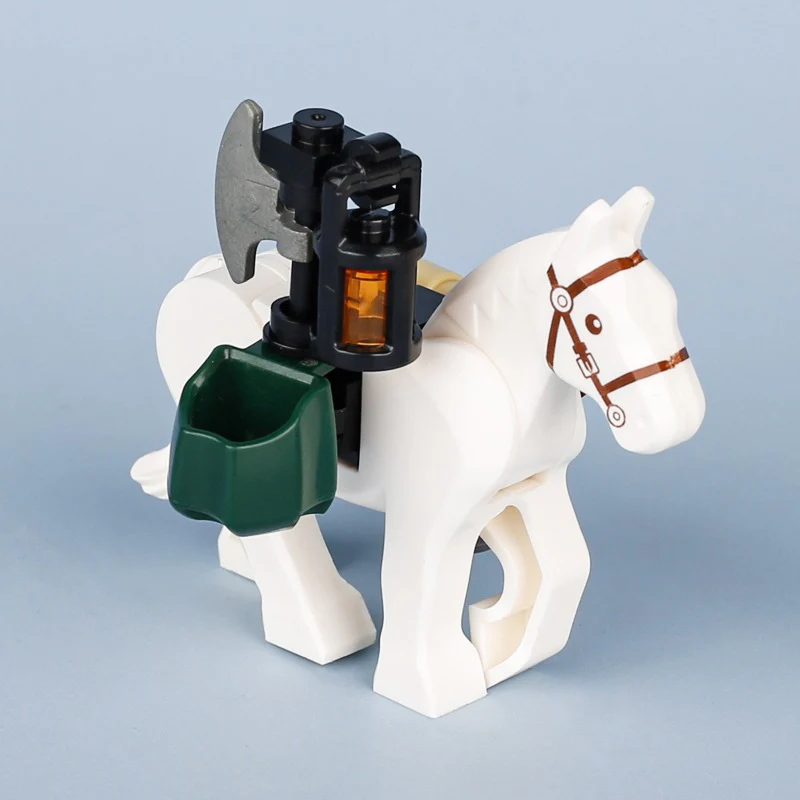 MOC Medieval Castle Transport Ox-Horse Wagons - Image 10