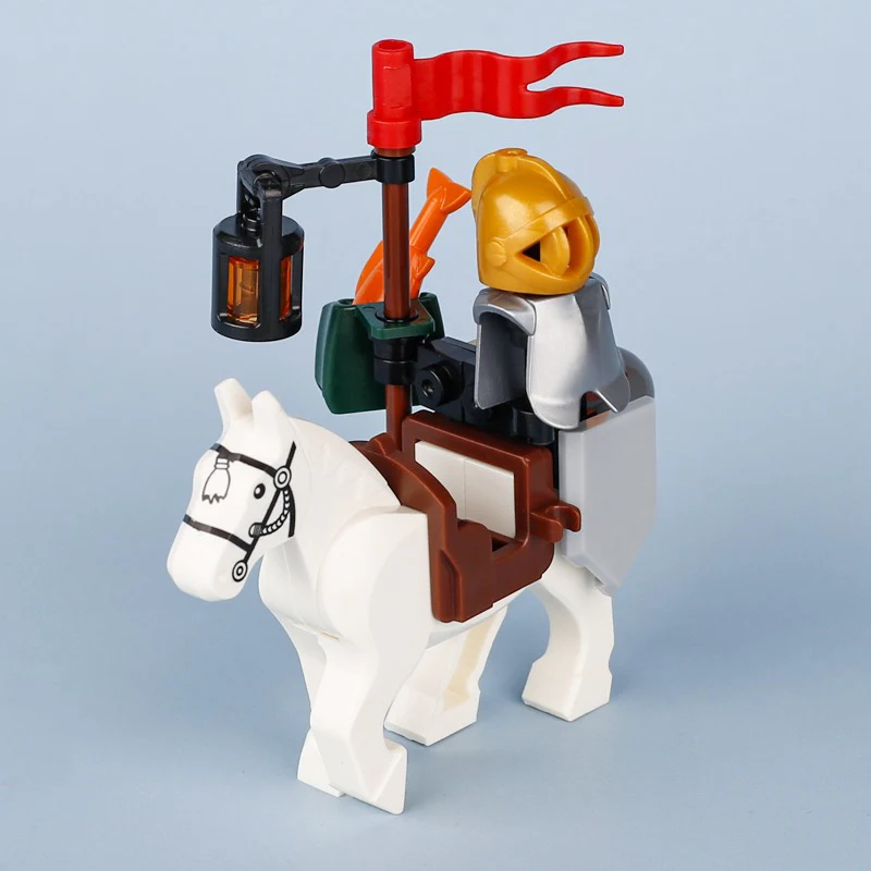 MOC Medieval Castle Transport Ox-Horse Wagons - Image 9
