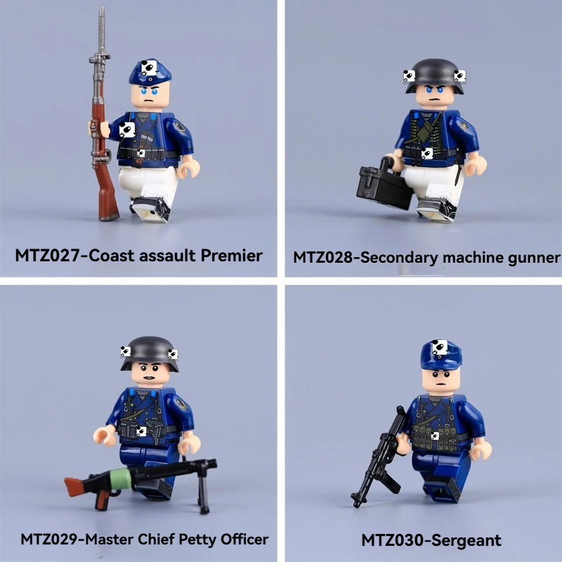 MTZ027-MTZ030 Coastal Assault Troops Minifigures