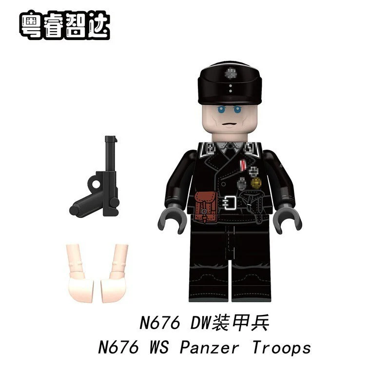 N671-N676 WW2 German Panzer Troops Minifigures - Image 7