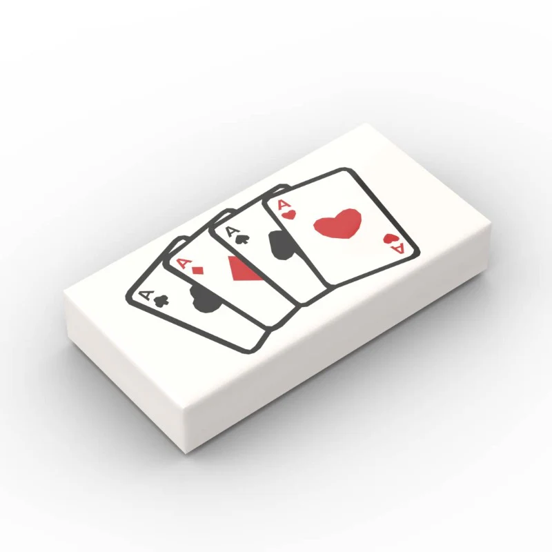 PARTS 3069  1x2 Playing Card Print Part 5PCS