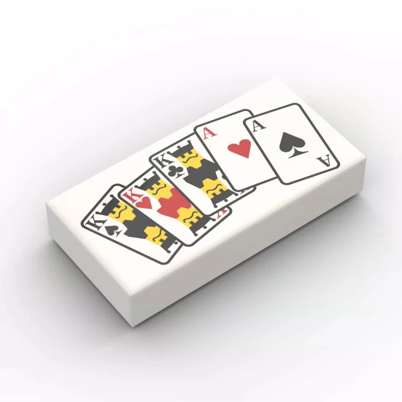 PARTS 3069  1x2 Playing Card Print Part 5PCS - Image 3