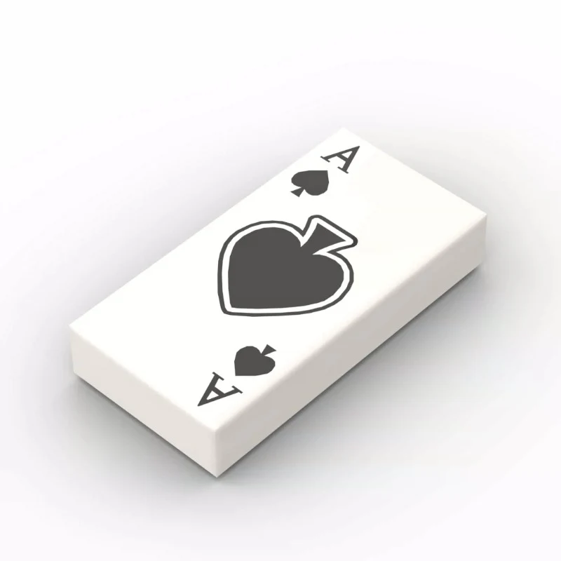 PARTS 3069  1x2 Playing Card Print Part 5PCS - Image 9