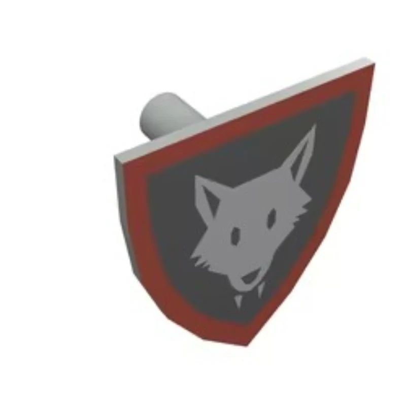 PARTS 3846 Crown Lion Wolf Head  Falcon Elk Crusader Shield 5PCS - Image 10