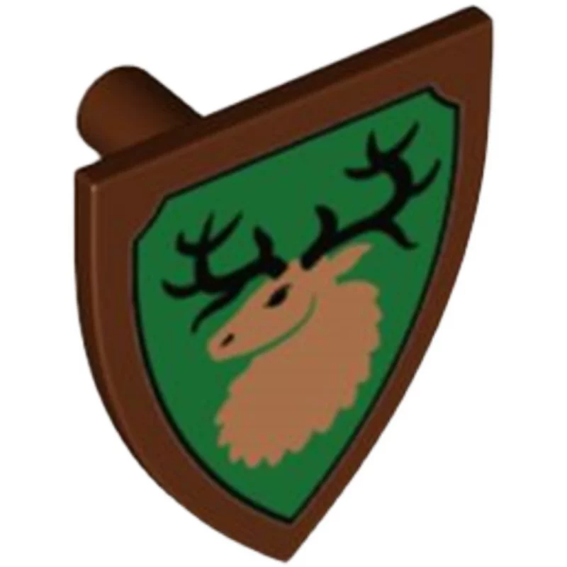 PARTS 3846 Crown Lion Wolf Head  Falcon Elk Crusader Shield 5PCS - Image 4
