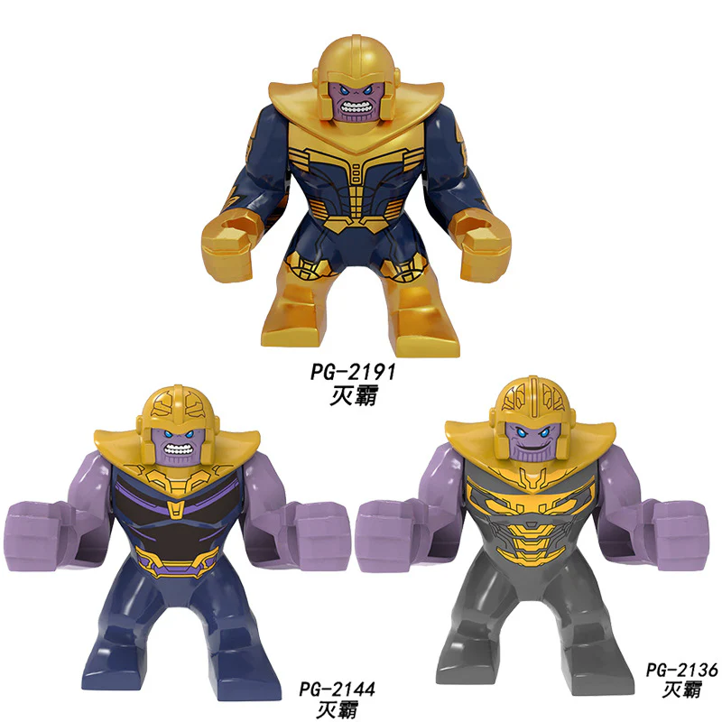 PG2136 PG2144 PG2191 Superhero series Thanos Big Minifigures