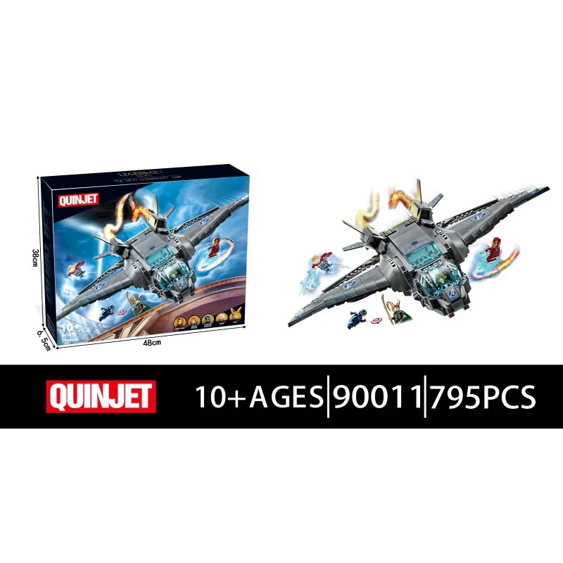 795PCS QUINJET 90011 The Avengers Quinjet