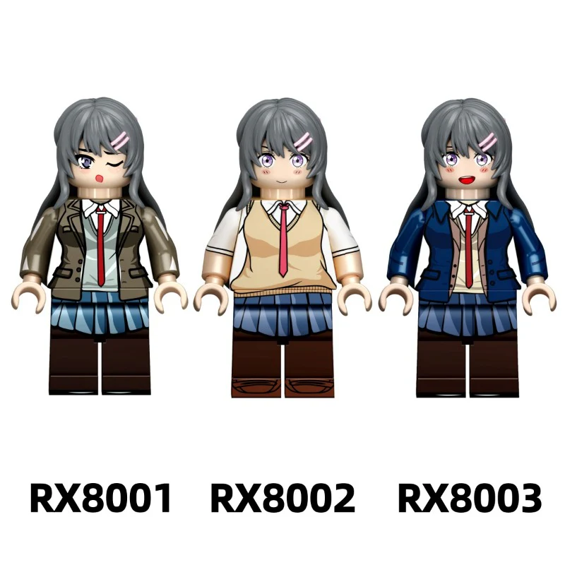 RX6401 RX6402 RX8001-8006 Rascal Does Not Dream series Minifigures