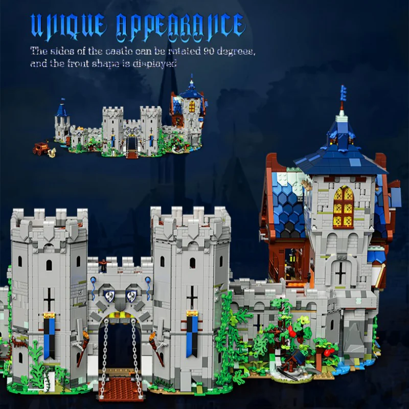 (Ship from European warehouse) 6640+PCS BK 33924 Medieval Jungle Castle - Image 3
