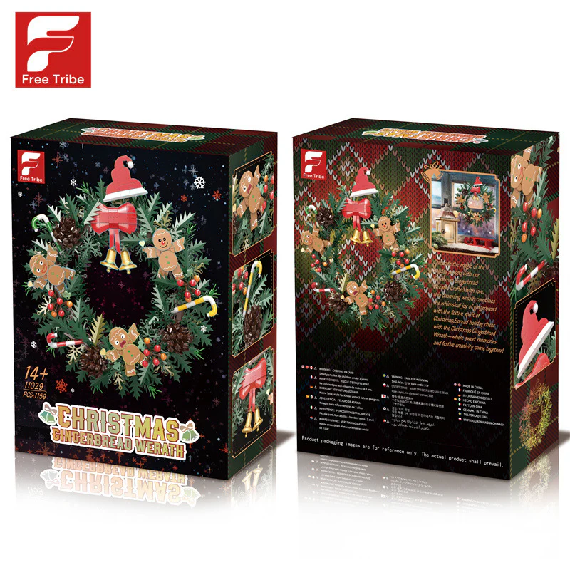 (Ship from European warehouse)1159 pcs Free Tribe 11029 Christmas Gingerbread Werath with original box - Image 6
