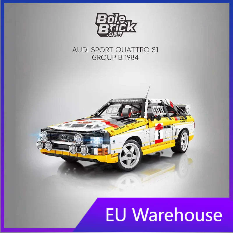 (Ship from European warehouse)3887 pcs  YC-23043 Audi Sport Quattro S1 Group B 1984 1:8 Static version