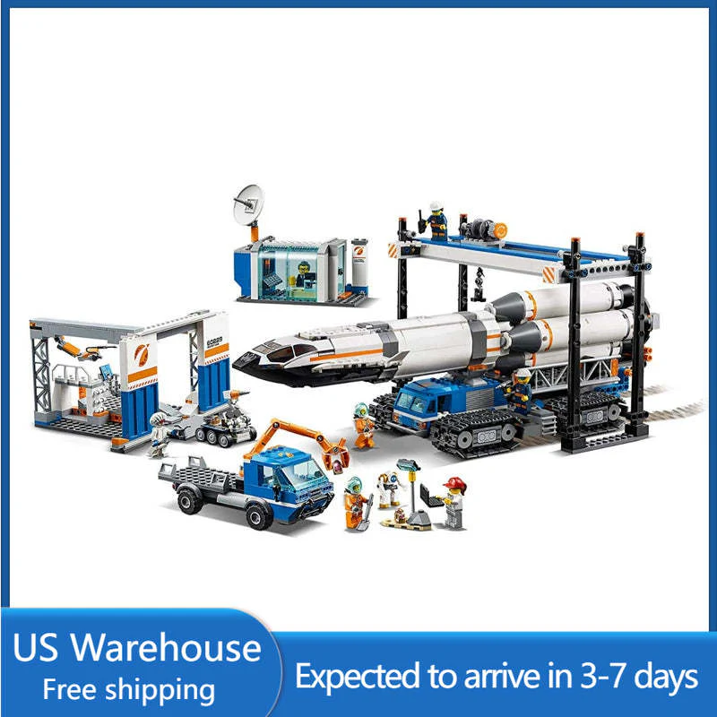 (Ship from US warehouse) 1055 pcs Rocket Assembly &Transport