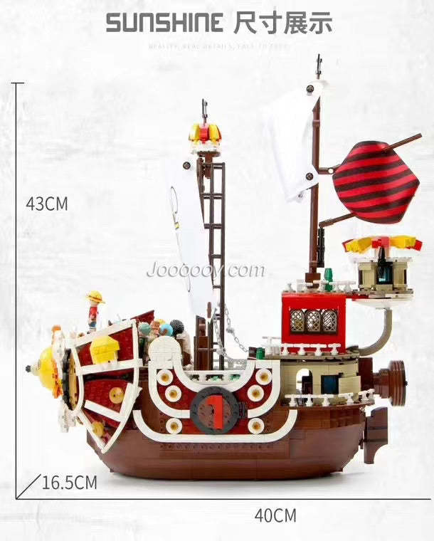 1484PCS 6298 The THOUSAND SUNNY Pirate Ship - Image 6