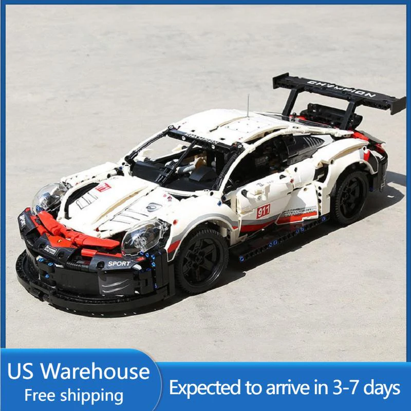 (Ship from US warehouse)  1580pcs Porsche Racing Car 911 RSR