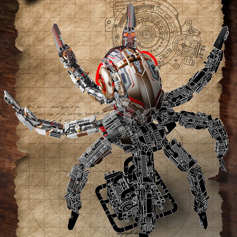 1768 pcs MJi 13085 Mechanical octopus - Image 4