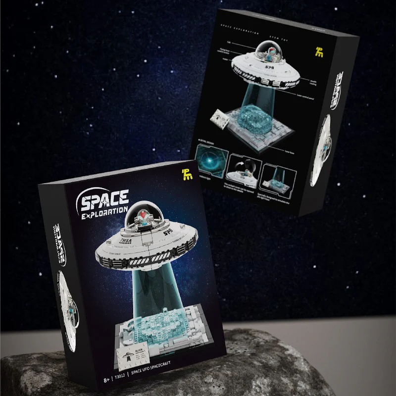 (Ship from US warehouse) 601 pcs TUOMU T3012 Space UFO spaceship - Image 5