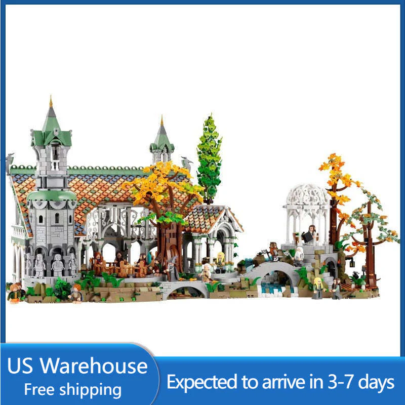 (Ship from US warehouse) 6167PCS The Lord of The Rings Rivendell 10316 （JieStar High Quality Version)