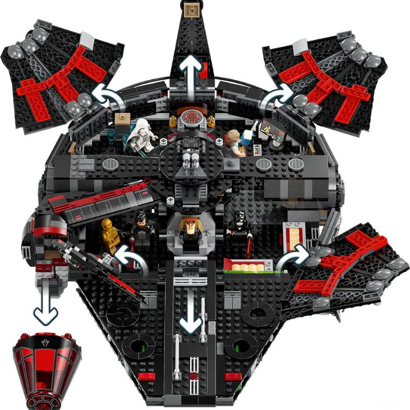 (Ship from US warehouse)1579 pcs The Dark Falcon - Image 4