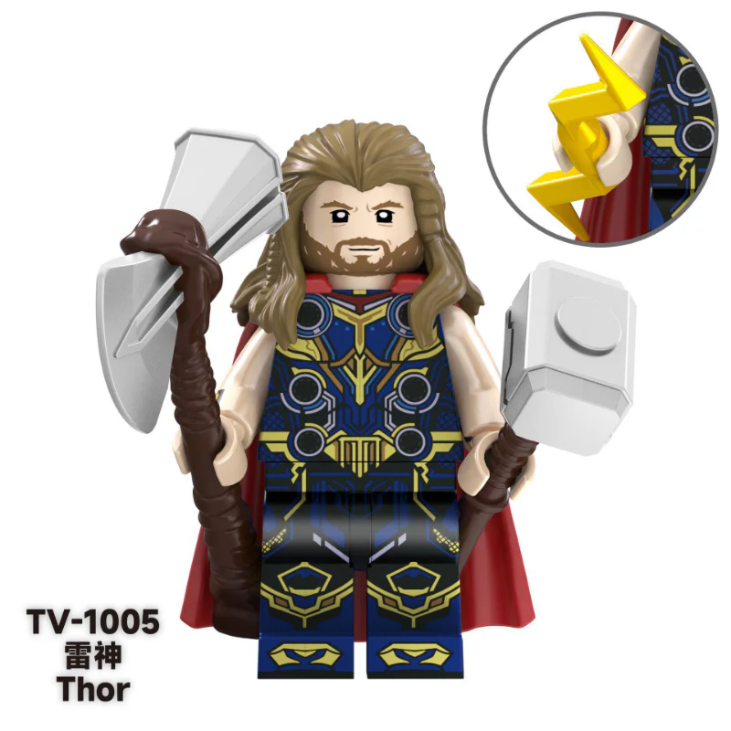 TV6201 Super Hero Series Gem Ultron Wanda Captain America Thunder Panther Minifigures - Image 6