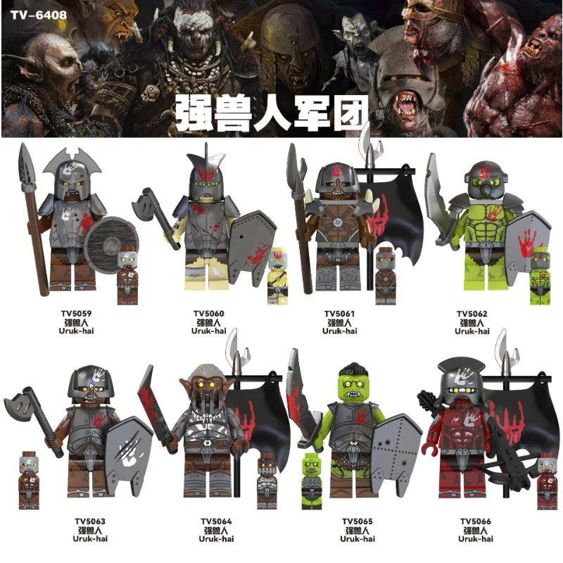 TV6408 Lord of Rings Series strong orc legion Minifigures